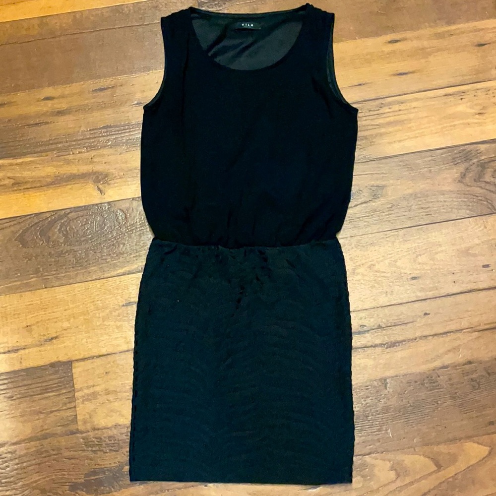 Black mini dress
